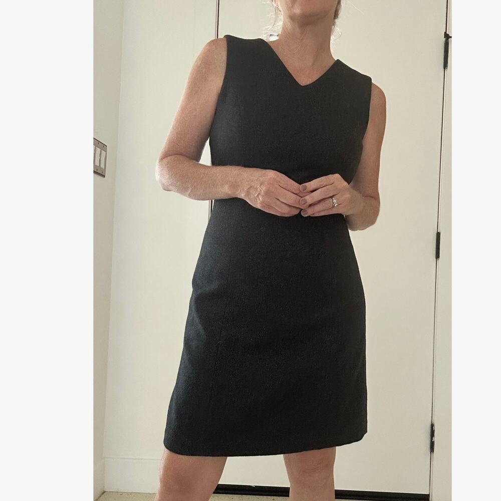 Vintage GAP Recycled Wool Sheath Dress Modern Size 6 Knee Length Twee Prep Fall
